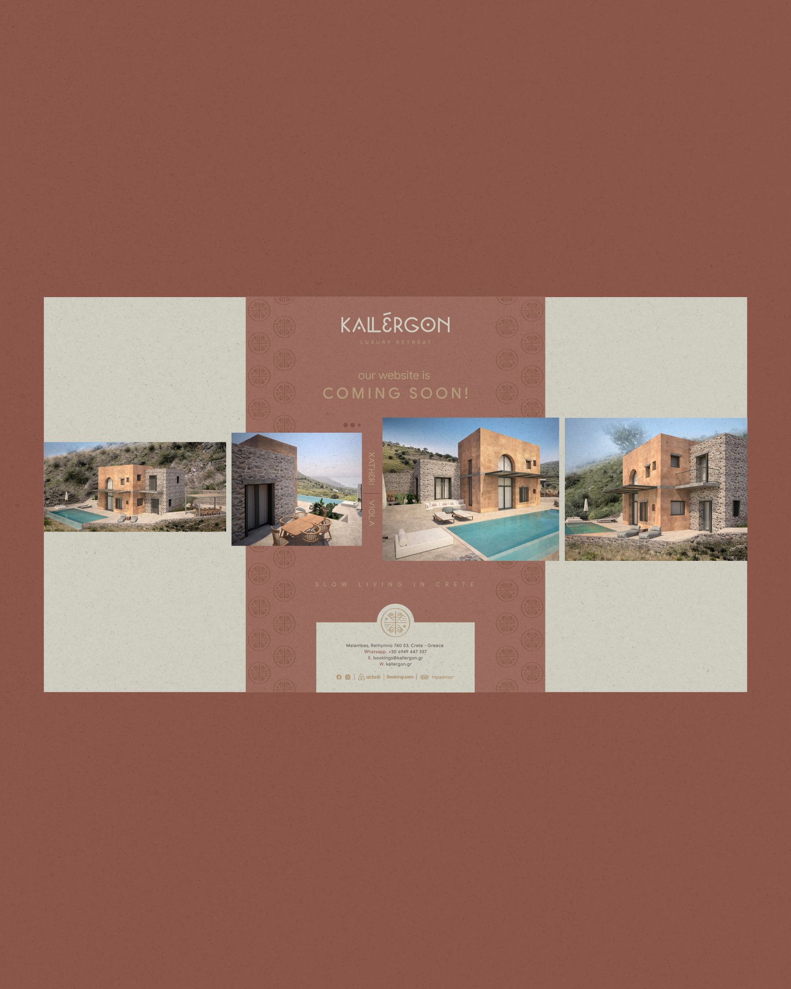 Kallergon Luxury Retreat Crete Hotel Branding Logotype Margaritapagouni P15