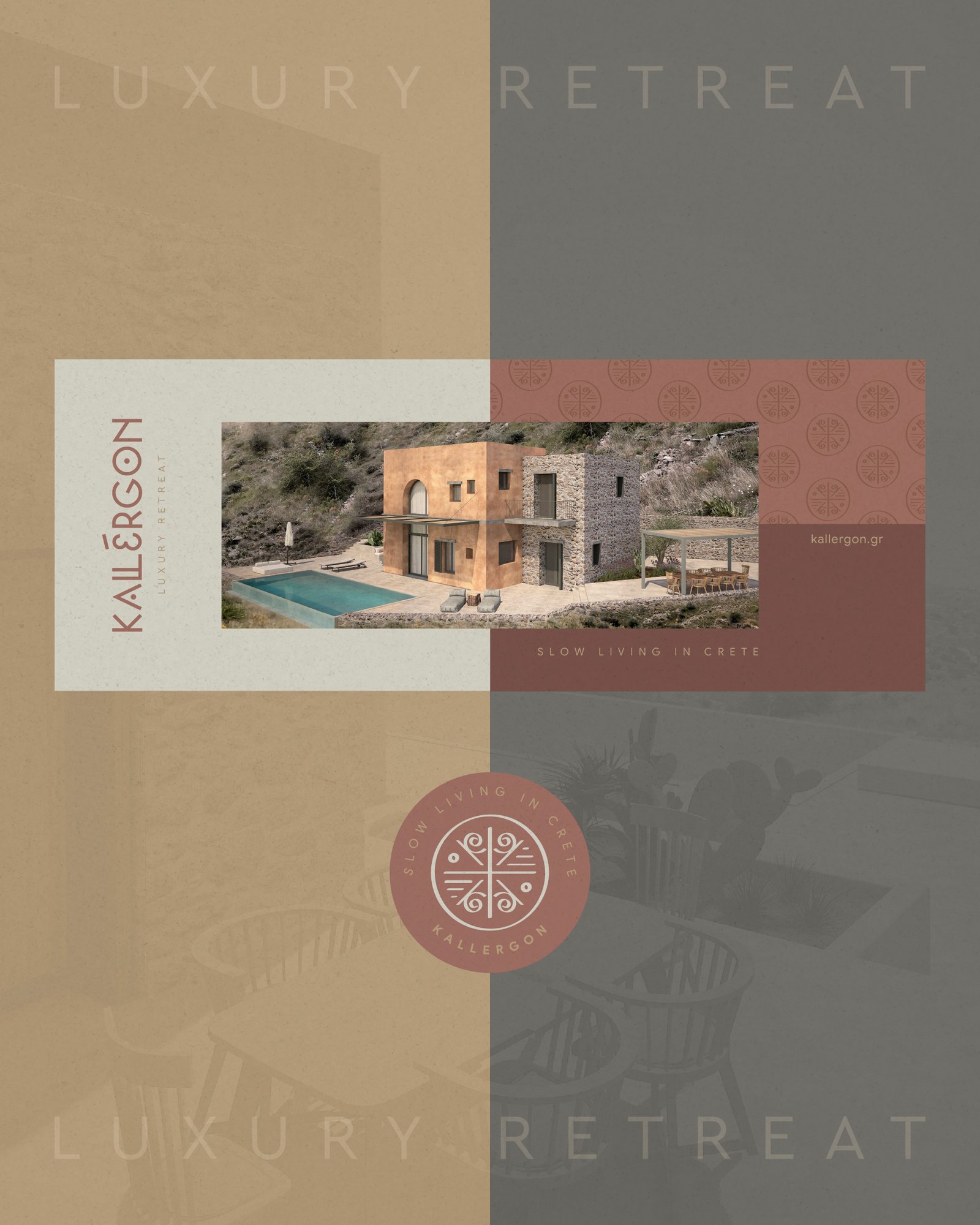 Kallergon Luxury Retreat Crete Hotel Branding Logotype Margaritapagouni P4